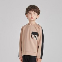 닥스키즈 컬러 블럭 그래픽 라운드넥 티셔츠 (DSF11TR05M_BG)