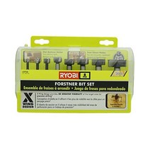 : RYOBI Ryobi A9FS8R1 8피스 X-Wing 포스너 비트 세트 목공용 437169, 1개