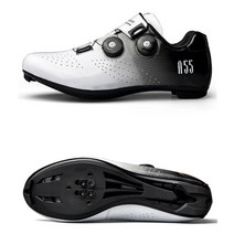 사이클링 신발 Mtb 로드 바이크 부츠 미끄럼 방지 남성 산악 자전거 플랫 스니커즈 SPD mtb, 08 9.5, 01 Pro White(Road)