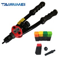 리벳 리베팅 수공구 체결 ALLSOME BT-606 리벳 너트 도구 핸드 블라인드 리베 터 건 5 미터 맨드 렐 50pcs, 해외공급사, 01 BT-606