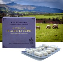 호주 씨앤씨뉴트리션 고함량 양태반 분말 Placenta 150000mg 100캡슐, 1개
