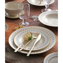 [천삼백케이] [시라쿠스] 시라쿠스 로렐 리프 샐러드 접시 20cm (2color-블루or그린), 그린