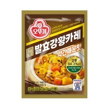 오뚜기 백세 발효강황카레 약간매운맛 80g 3분요리 밥반찬 간편식 자취음식 부식 1세트, 7세트