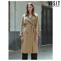 비지트인뉴욕 건 플랩 벨티드 트렌치코트_VX9BB10