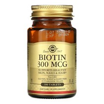 솔가 비오틴 300mcg 100정 phosphate 스테아르 산, 1개, 기본