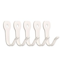 벽옷걸이 벽면 후크 하트올챙이 1구 소 세트 피스고정형, 화이트(5개입)