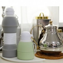 오순도순마켓 접이식 실리콘 텀블러 휴대용 600ml
