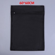 휴대용 접이식 세탁 가방 1 개 내구성 지퍼 의류 세척 저장 메쉬 용품, 05 60x60CM
