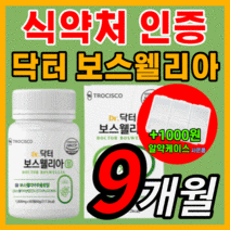 가성비 닥터 보스웰리아 플러스 초록입 초록잎 홍합 프리미엄 인도산 보수 보이스 엘리아 넬리아 웨리아 벨리아 홈쇼핑 관절 연골 무룹 무릎 무릅 허리 식약처 식약청 인증 인정 보조제, 540정(9개월)