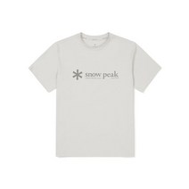 SNOWPEAK APPAREL S23MMTTS10 퀵드라이 빅로고 반팔 티셔츠 Light Beige S23MMTTS10LE 277042