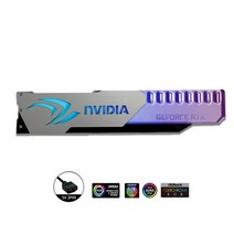RGB GPU 지원 비디오 카드 브래킷 5V ARGB 그래픽 카드 VGA 홀더 12V RGB ASUS MSI GIGABYTE ASROCK 3 핀/4 핀 M/B AURA SYNC, Silver-NVIDIA_12V 4Pin RGB, 9.Silver-NVIDIA - 12V 4Pin RGB