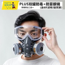 화재용 가스 마스크 방연 화생방 방진마스크 방독면 산업용 호흡용 보호구, B 기본+안경+(필터면 4x귀마개2)