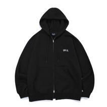 ALE (23SS) [ONEMILE WEAR] SMALL ARCH LOGO HOODIE ZIP UP BLACK