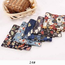 원단 재봉 자투리 천 패브릭 프린트 기본 직물 일본 면 퀼트 Diy 패치 워크 바늘 예술 20*25cm 5 개 몫 TJ0361, 24