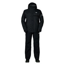 다이와 레인맥스 겨울 낚시 동계 슈트 방한 우의 낚시복 DW-3522, L, 블랙