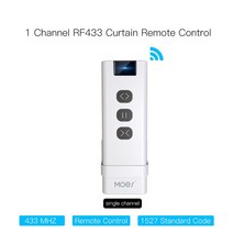 ZigBee-RF 스마트 터치 커튼 스위치 롤러 블라인드 셔터 Tuya 스마트 앱 무선 제어 릴레이 상태 알렉사 구글로 작동, 1 Remote (1 Channel) China