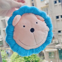 이갈이 반타 애완용품 테디 숏 강아지 바스락장난감 털 공공의 어린 소형 유견 큐트 베개 2266362507, 블루 -직경이 약 18cm