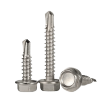 육각 직결 피스 나사 못 철판 스텐 피스 육각머리 와셔붙이 양날 기리 19mm부터 65mm, 스텐 육각 직결피스, #14(6.3mm), 25mm, 1개