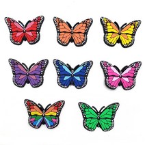 크록 자비츠 장식 악세사리 참 세트8pcs/set Butterfly Shoes Charms croc Cartoon Animal Accessories B