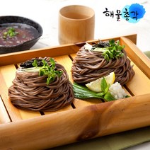 천일식품 사누끼 냉동 메밀면 5인분 모밀 메밀소바 + 모밀쯔유(5인분)35g x 5개, 1세트