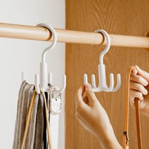 모던앳 360도 회전 가방 후크 모자 벨트 넥타이 걸이, 1개
