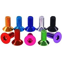 m5x1520mm 원격 제어 무인 항공기 다축 회전익 항공기 항공 알루미늄 합금 플랫 헤드 육각 나사 (색상: 15mm 갈색 주황색), 20mm 에메랄드
