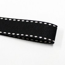 선물포장리본 꽃포장리본 골지 스티치 리본 (폭 5mm 길이90m)(폭 10mm/15mm 길이 45m), 47(블랙)