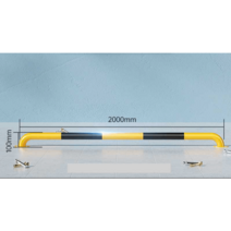 중앙 분리대 차량 안전바 도로 휀스 차선 가드레일 2m, M자형 2000x100x2.0mm