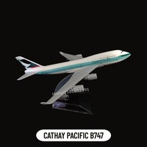 취미 수집용 항공사 비행기 모형 1:400 스케일 금속 항공 복제품 캐세이 퍼시픽 B747 항공기 모델 비행기 미니어처 방 장식 을 위한 선물 완구, 10 95.CATHAY B747