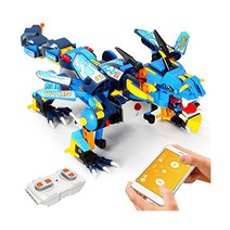 RC APP 제어 기능이 있는 mould king 몰드킹 드래곤 빌딩 블록 전원이 멋진 벽돌 성인과 STEM 프로젝트 교육 세트 완구 8+(410개)