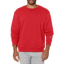 챔피온 남성용 파워블렌드 플리스 크루 C 로고 Blue Jay-407d55 Medium