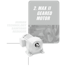 삼양감속기 기어드모터(M2) - 삼상 1HP(0.75kW) - 220/380V 60Hz(삼양모터 부착) / 프레임(F105 F135 F153) / 감속비(1/5~1/200), HT(Horizontal) 타입, 30