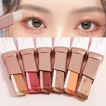BLOWFISH FUGU아이섀도우 스틱 펜슬 아이섀도 투톤 아이섀도우 그라데이션 투톤 아이섀도우 스틱00-01, 6종 세트