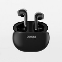 Sanag T81s 블루투스 헤드셋 고화질 녹음 기능 오프라인 청취 13mm 하이 리바운드 다이나믹 다이어프램, [01] Black