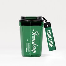 코카콜라 동종 커피잔 대용량 여학생 고안료 휴대용 컵 학생 물컵 선물 도매, 초록색, 450-500ml