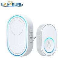 무선초인종 스마트도어벨 지능형 무선 home welcome doorbell 방수 eu, 협력사, 1수신기 1버튼 b, 영국 플러그