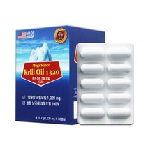 메가슈퍼 크릴오일 1320 대용량 2개월분 60캡슐, 1