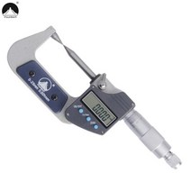 마이크로미터 측정 공구Fujisan 0-25mm 0.001mm 디지털 더블 포인트 외부 마이크로 미터 전자 카바이드 팁