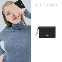 [제이에스티나 백] TIA 카드지갑 BK (JSTESF2BS410BK010)