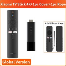 Xiaomi-글로벌 버전 Mi TV 스틱 안드로이드 9.0 스마트 1080P 1GB RAM 8GB ROM 블루투스 4.2 미니 동글 와이파이 구글 어시스턴트, [04] EU Plug, [03] 4K N Black Cover