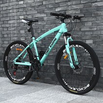 풀샥 MTV자전거 xc MTB 가변 속도 크로스 컨트리 충격 흡수 산악 자전거 야외 오프로드 통합 휠 탄소강 26 인치, [02] 24speed, [08] Spoke White
