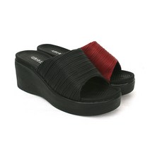 에스큐에스샵 국산 여성슬리퍼 사무실슬리퍼 키높이 뮬 슬리퍼 여자슬리퍼 통굽슬리퍼 - 주름상굽