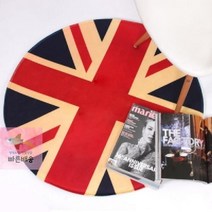 빈티지_원형러그(지름90cm)_유니온잭_극세사_영국 F169