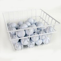 골프연습장용 튼튼한 철제 골프공 바구니 흰색 골퍼아이템 필드용품, 화이트