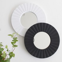 모던인테리어 블랙앤화이트 미니거울, A 심플  화이트