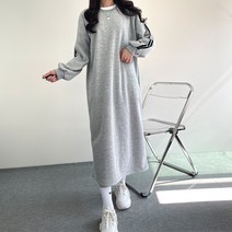 걸즈팩토리 여성용 소매두줄 롱원피스