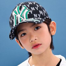 MLB 엠엘비 KIDS 모노티브 프린트 볼캡 NY Black 7ACPMT13N-50BKS
