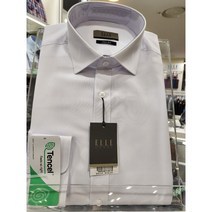 엘르셔츠 엘르옴므(뉴코아덕천점)남성긴소매 모달 필라필 화이트 기본 슬림핏 셔츠(ERNFS-88771)