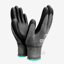 [장갑이네] 퍼펙트그립 NBR 검정 코팅장갑 회색 1켤레, 1개, M