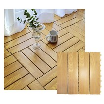 아파트 베란다꾸미기 나무무늬 조립 데크타일 간편시공 오피스텔 깔판 건식욕실 빌라